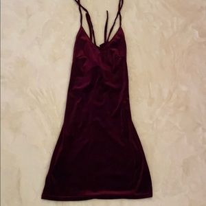 Velvet cocktail dress